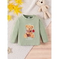 thumbnail image 1 of Infant Cartoon Bear Printed Stand Collar Top, 1 of 5