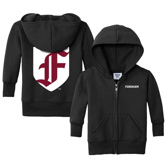 Infant Chad & Jake Black Fordham Rams Full-Zip Logo Hoodie