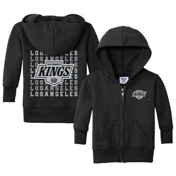 Infant Chad & Jake Black Los Angeles Kings Full-Zip Retro Sweatshirt