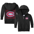 thumbnail image 1 of Infant Chad & Jake Black Montreal Canadiens Full-Zip Retro Sweatshirt, 1 of 1