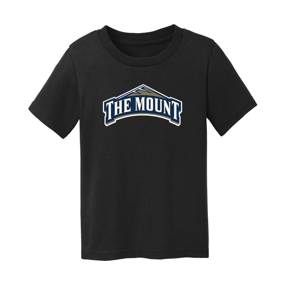 Infant Chad & Jake Black Mount St. Mary's Mountaineers Logo T-Shirt
