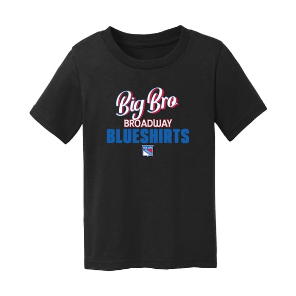 Infant Chad & Jake Black New York Rangers Big Bro Graphic T-Shirt