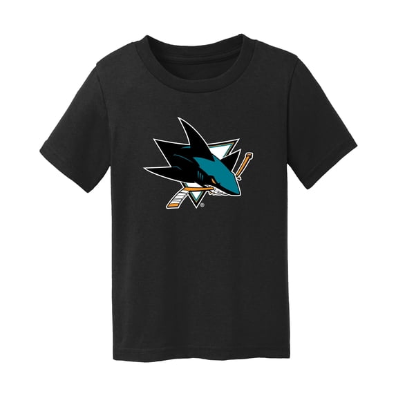 Infant Chad & Jake Black San Jose Sharks Primary Logo T-Shirt