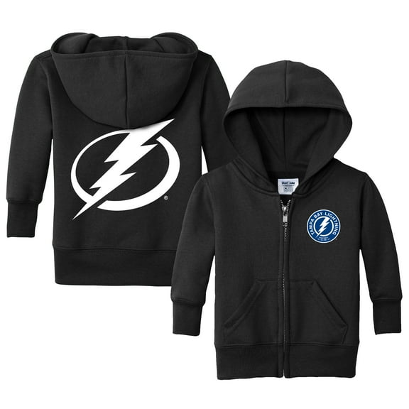 Infant Chad & Jake Black Tampa Bay Lightning Logo Full-Zip Hoodie