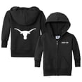 thumbnail image 1 of Infant Chad & Jake Black Texas Longhorns Full-Zip Logo Hoodie, 1 of 1