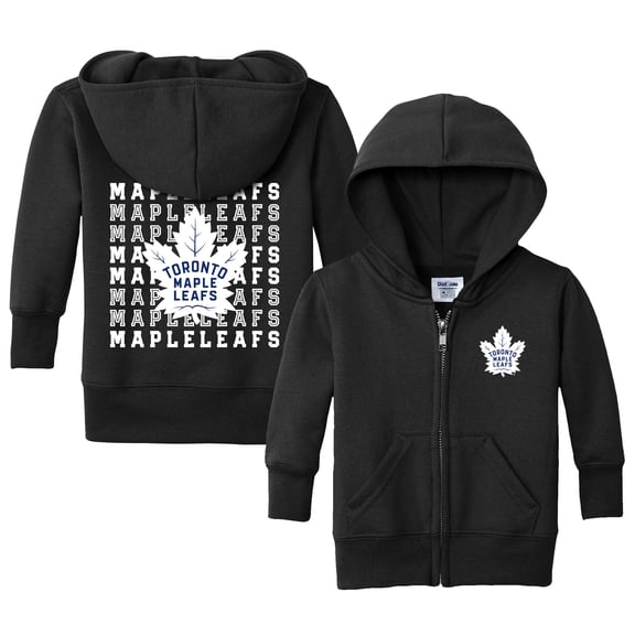 Infant Chad & Jake Black Toronto Maple Leafs Full-Zip Retro Sweatshirt