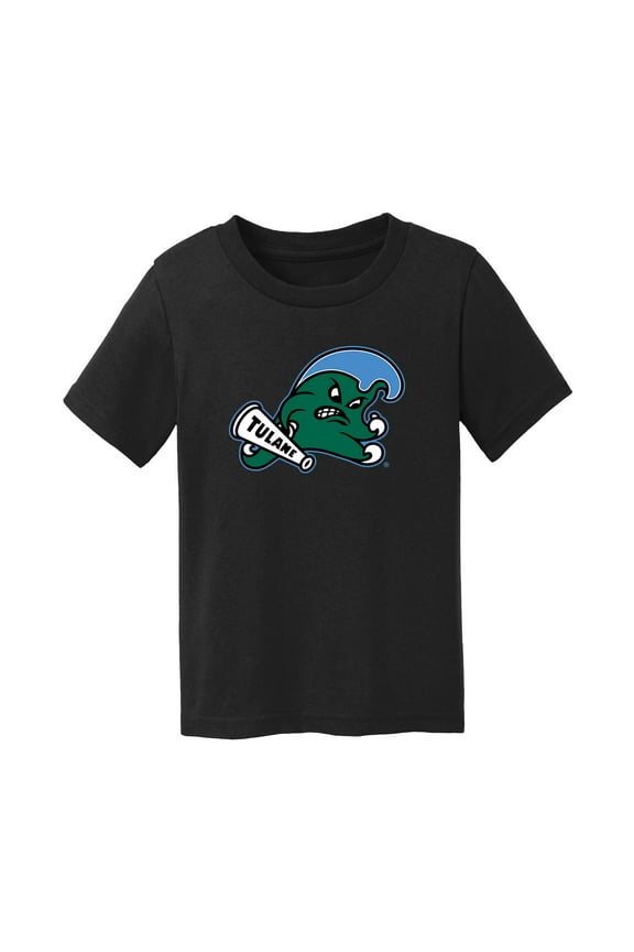 Infant Chad & Jake  Black Tulane Green Wave Logo T-Shirt