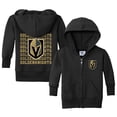 thumbnail image 1 of Infant Chad & Jake Black Vegas Golden Knights Full-Zip Retro Sweatshirt, 1 of 1