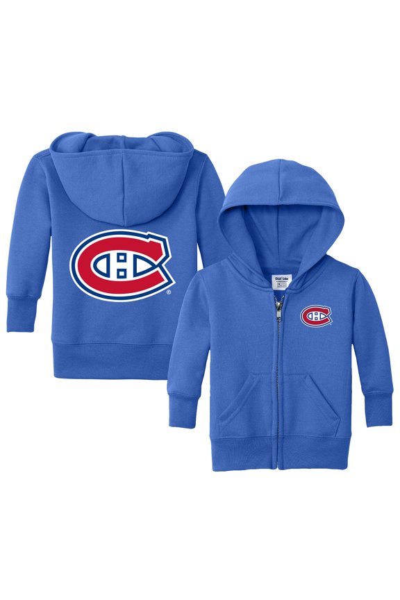 Infant Chad & Jake Blue Montreal Canadiens Logo Full-Zip Hoodie