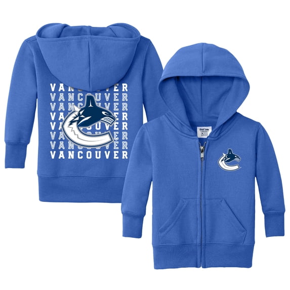 Infant Chad & Jake Blue Vancouver Canucks Full-Zip Retro Sweatshirt