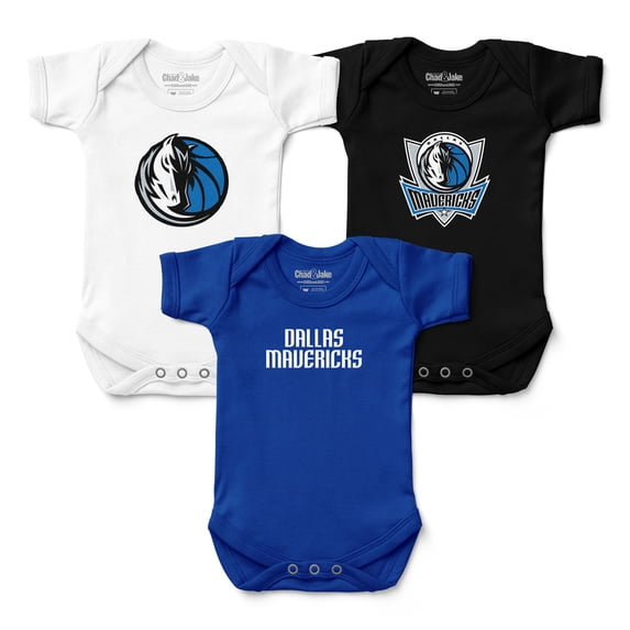 Infant Chad & Jake Dallas Mavericks Three-Pack Bodysuit Set