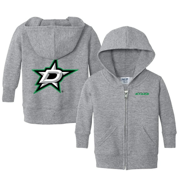 Infant Chad & Jake Heather Gray Dallas Stars Logo Full-Zip Hoodie Jacket