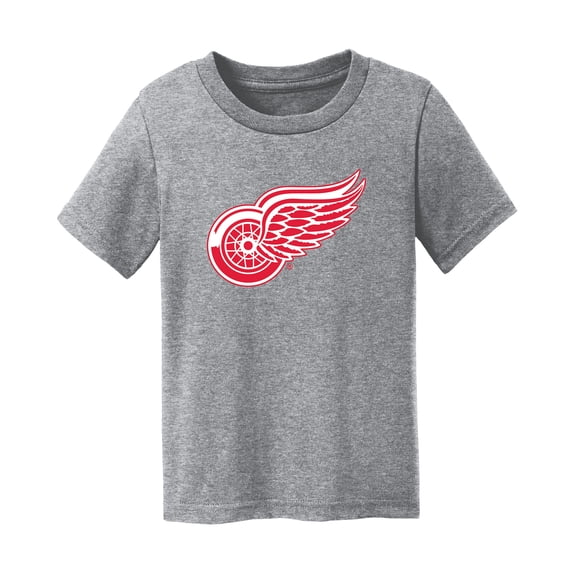 Infant Chad & Jake Heather Gray Detroit Red Wings Primary Logo T-Shirt