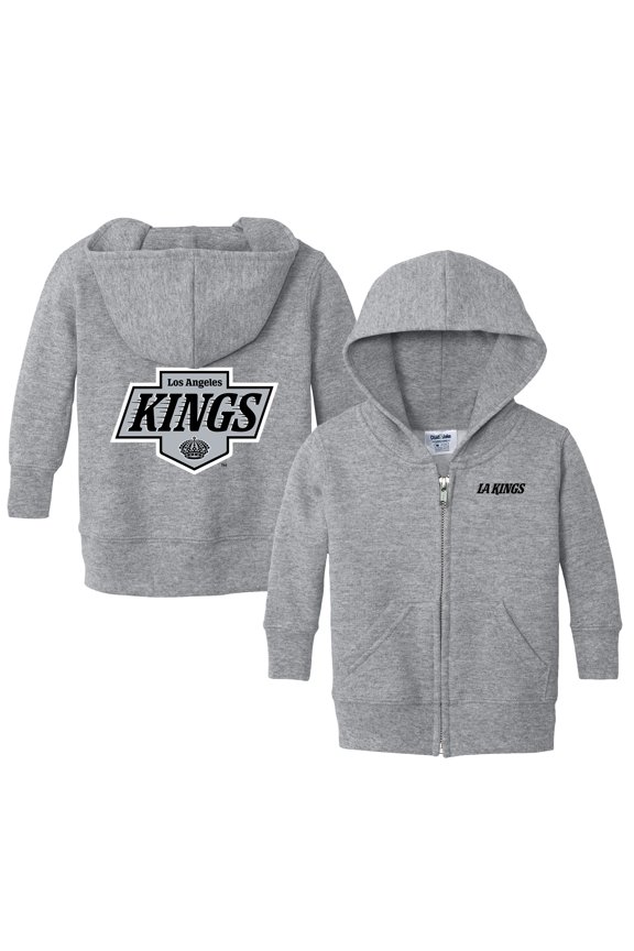 Infant Chad & Jake Heather Gray Los Angeles Kings Logo Full-Zip Hoodie