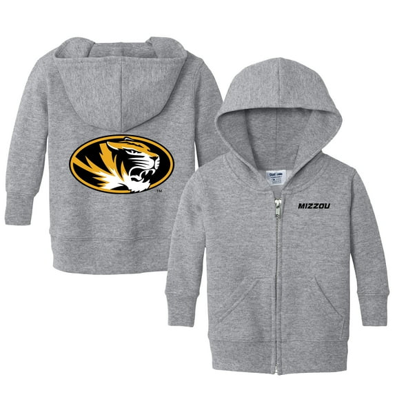 Infant Chad & Jake Heather Gray Missouri Tigers Primary Logo Full-Zip Hoodie