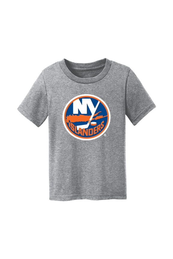 Infant Chad & Jake Heather Gray New York Islanders Primary Logo T-Shirt