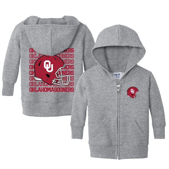Infant Chad & Jake Heather Gray Oklahoma Sooners Retro Full-Zip Hoodie