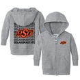 thumbnail image 1 of Infant Chad & Jake Heather Gray Oklahoma State Cowboys Retro Full-Zip Hoodie, 1 of 1