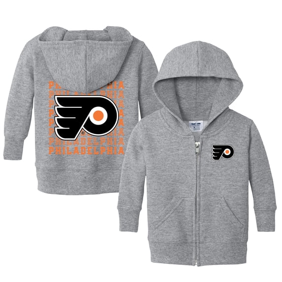 Infant Chad & Jake Heather Gray Philadelphia Flyers Full-Zip Retro Sweatshirt