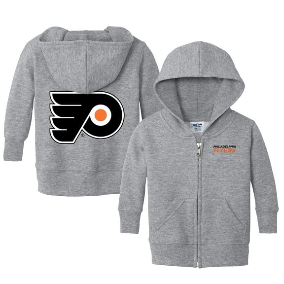 Infant Chad & Jake Heather Gray Philadelphia Flyers Logo Full-Zip Hoodie