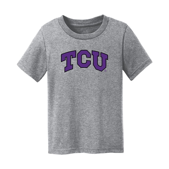Infant Chad & Jake Heather Gray TCU Horned Frogs Primary Logo T-Shirt