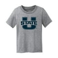 thumbnail image 1 of Infant Chad & Jake Heather Gray Utah State Aggies Primary Logo T-Shirt, 1 of 1