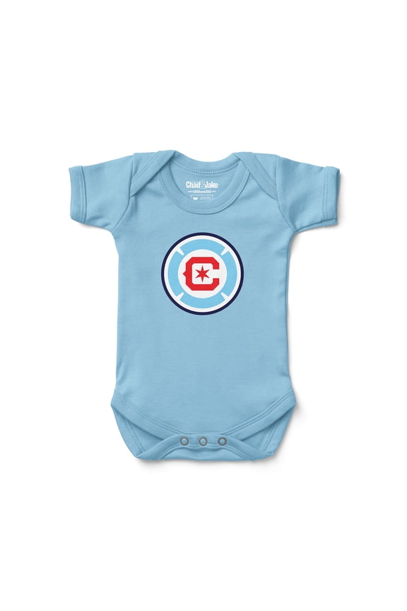 Infant Chad & Jake Light Blue Chicago Fire Bodysuit