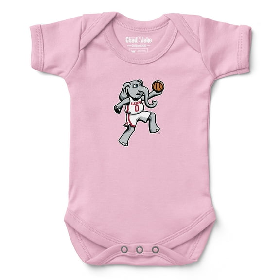 Infant Chad & Jake Light Pink Alabama Crimson Tide Basketball Bodysuit
