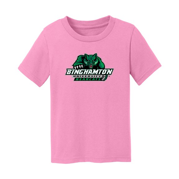 Infant Chad & Jake Light Pink Binghamton Bearcats Logo T-Shirt