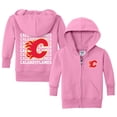 thumbnail image 1 of Infant Chad & Jake Light Pink Calgary Flames Full-Zip Retro Hoodie, 1 of 1