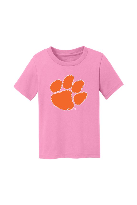 Infant Chad & Jake  Light Pink Clemson Tigers Logo T-Shirt