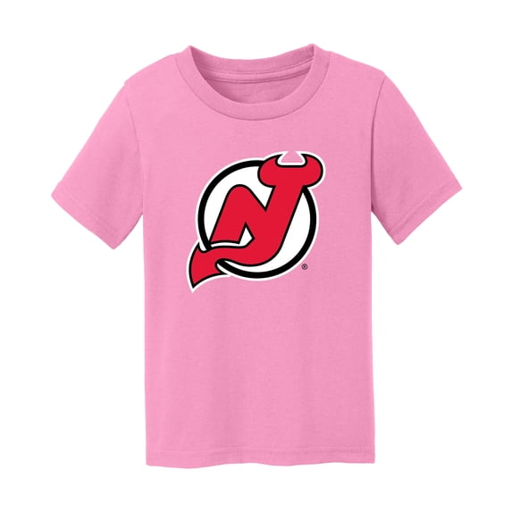 Infant Chad & Jake Light Pink New Jersey Devils Primary Logo T-Shirt