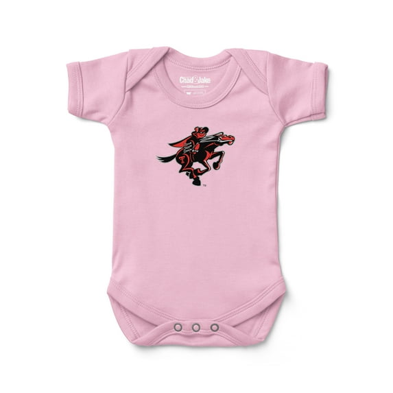 Infant-Chad & Jake Light Pink Texas Tech Red Raiders Logo Bodysuit