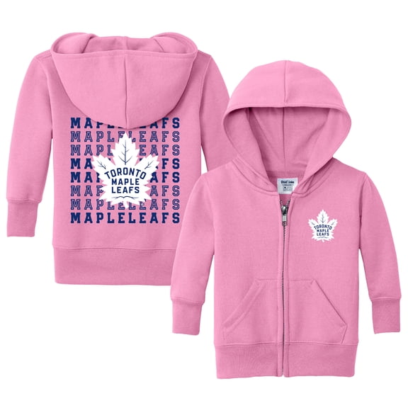 Infant Chad & Jake Light Pink Toronto Maple Leafs Full-Zip Retro Sweatshirt