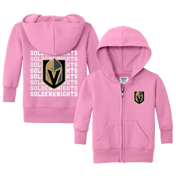 Infant Chad & Jake Light Pink Vegas Golden Knights Full-Zip Retro Sweatshirt