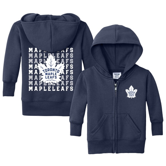 Infant Chad & Jake Navy Toronto Maple Leafs Full-Zip Retro Sweatshirt