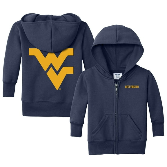 Infant Chad & Jake Navy West Virginia Mountaineers Primary Logo Full-Zip Hoodie