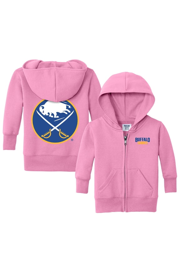 Infant Chad & Jake Pink Buffalo Sabres Logo Full-Zip Hoodie