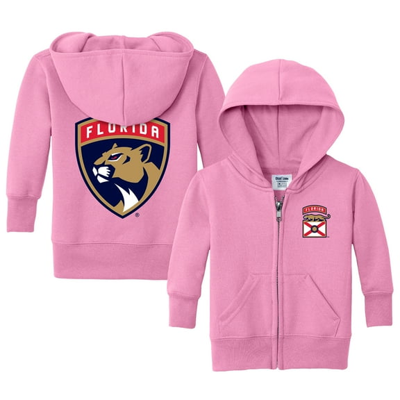 Infant Chad & Jake Pink Florida Panthers Logo Full-Zip Hoodie Jacket