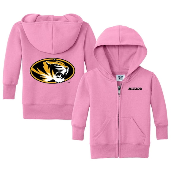 Infant Chad & Jake Pink Missouri Tigers Primary Logo Full-Zip Hoodie