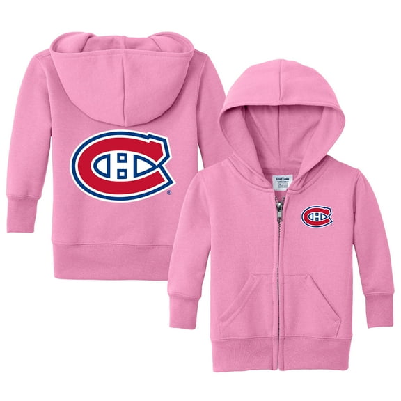 Infant Chad & Jake Pink Montreal Canadiens Logo Full-Zip Hoodie Jacket