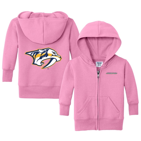 Infant Chad & Jake Pink Nashville Predators Logo Full-Zip Hoodie Jacket