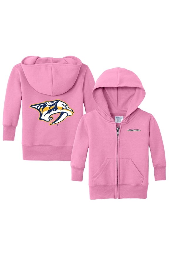Infant Chad & Jake Pink Nashville Predators Logo Full-Zip Hoodie Jacket