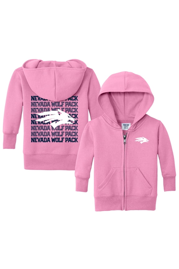 Infant Chad & Jake Pink Nevada Wolf Pack Retro Full-Zip Hoodie