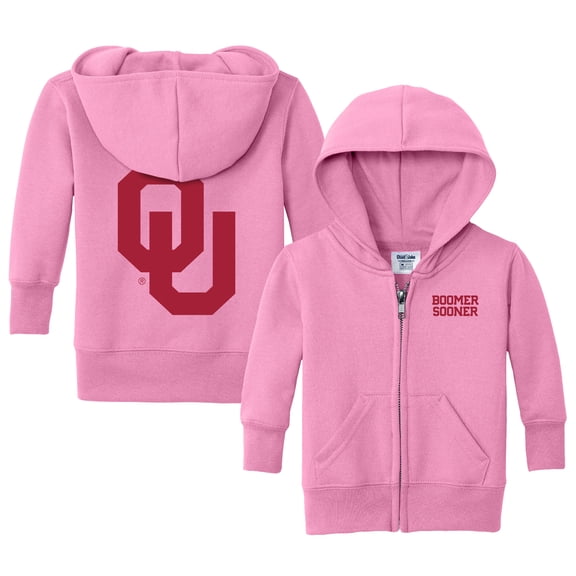 Infant Chad & Jake Pink Oklahoma Sooners Primary Logo Full-Zip Hoodie