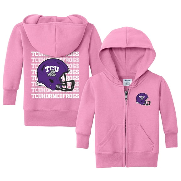 Infant Chad & Jake Pink TCU Horned Frogs Retro Full-Zip Hoodie