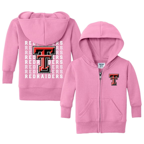 Infant Chad & Jake Pink Texas Tech Red Raiders Retro Full-Zip Hoodie