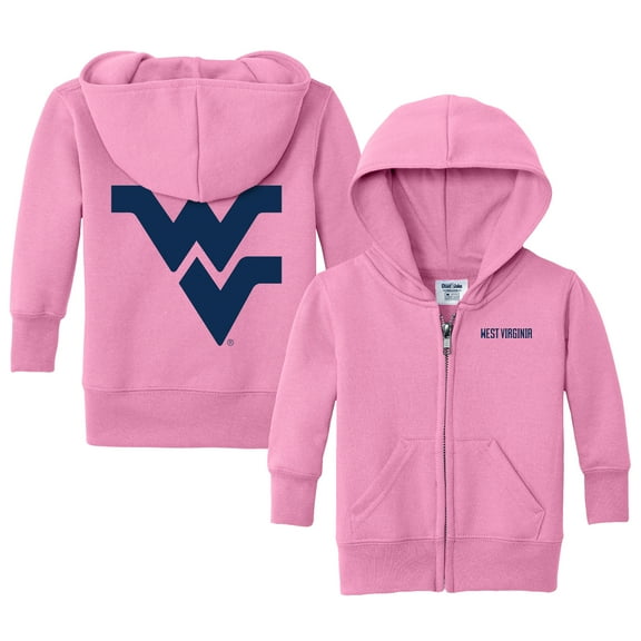 Infant Chad & Jake Pink West Virginia Mountaineers Primary Logo Full-Zip Hoodie