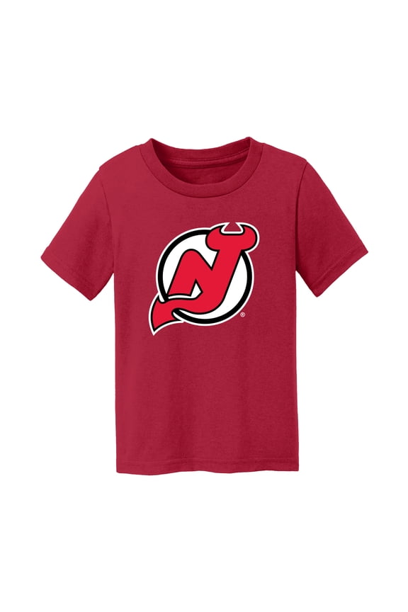 Infant Chad & Jake Red New Jersey Devils Primary Logo T-Shirt