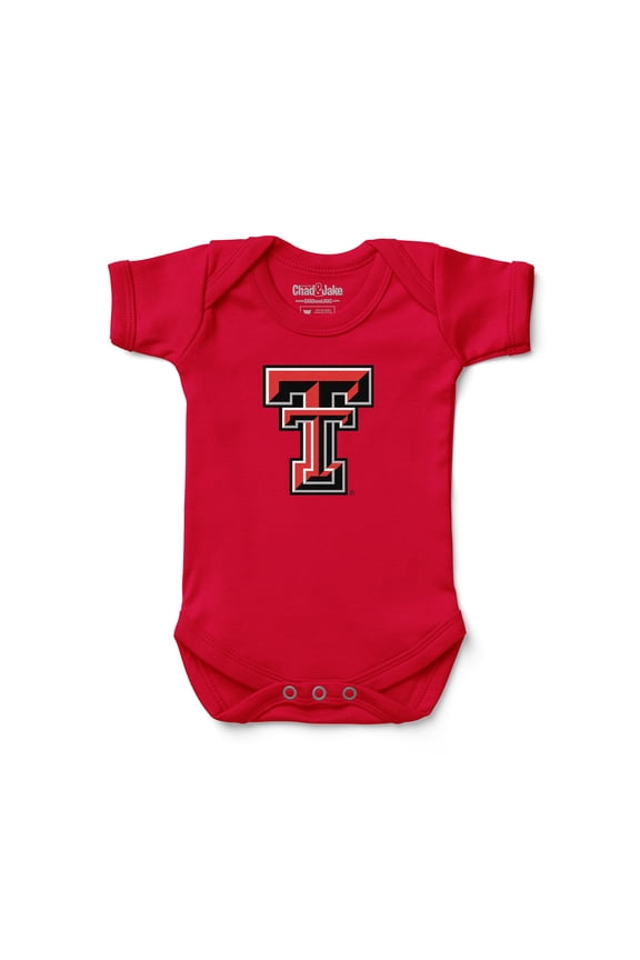 Infant-Chad & Jake Red Texas Tech Red Raiders Logo Bodysuit
